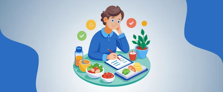 21-day anti-inflammatory diet plan showing colorful whole foods including salmon, berries, leafy greens, olive oil, and turmeric